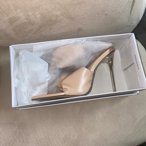 Women's nude stiletto sandals size 9 brand new - Picture 4 of 5